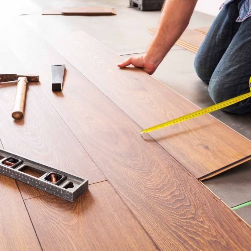 Feature repair damaged laminate floor